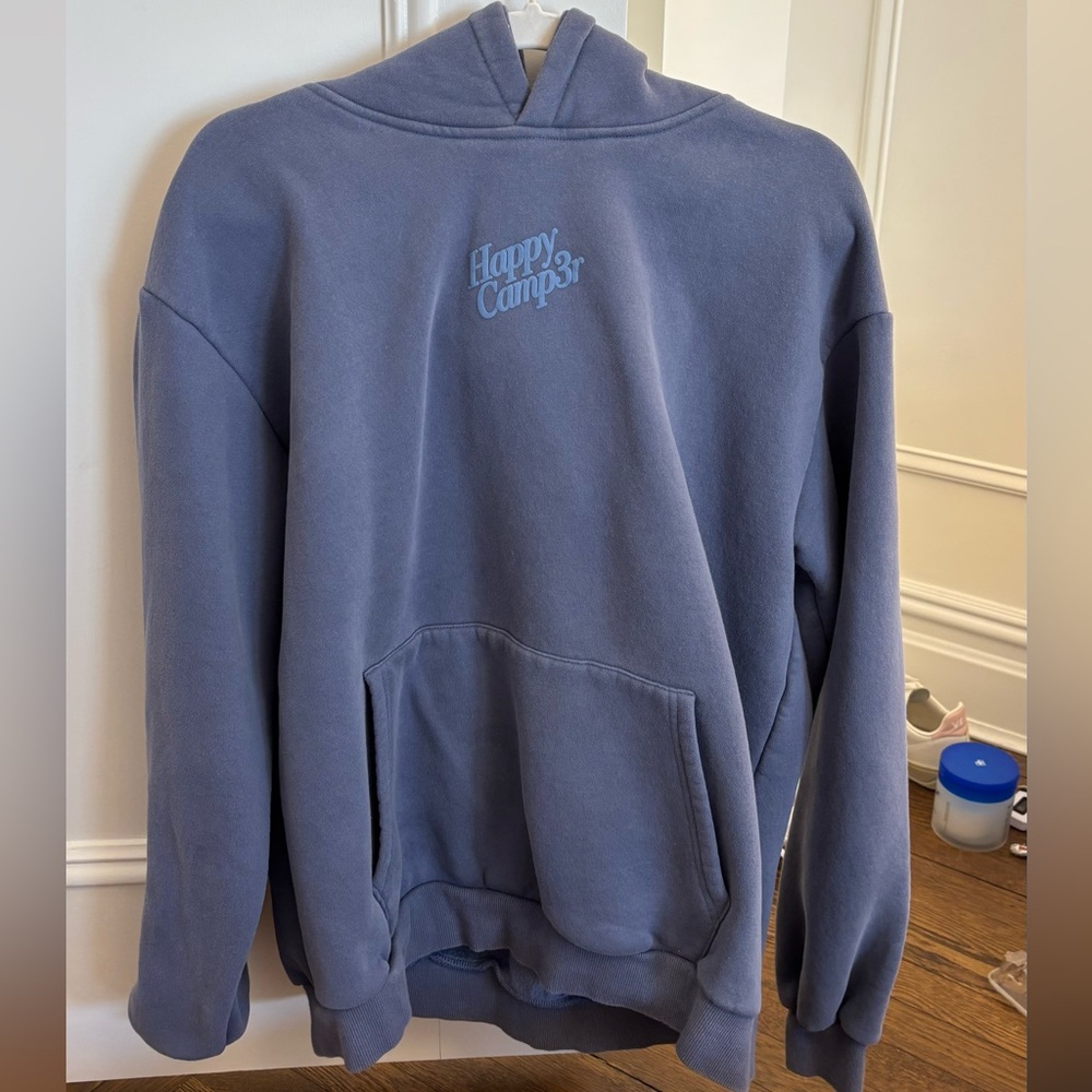 Happy Camp3r Puff Series Hoodie - Vintage Blue